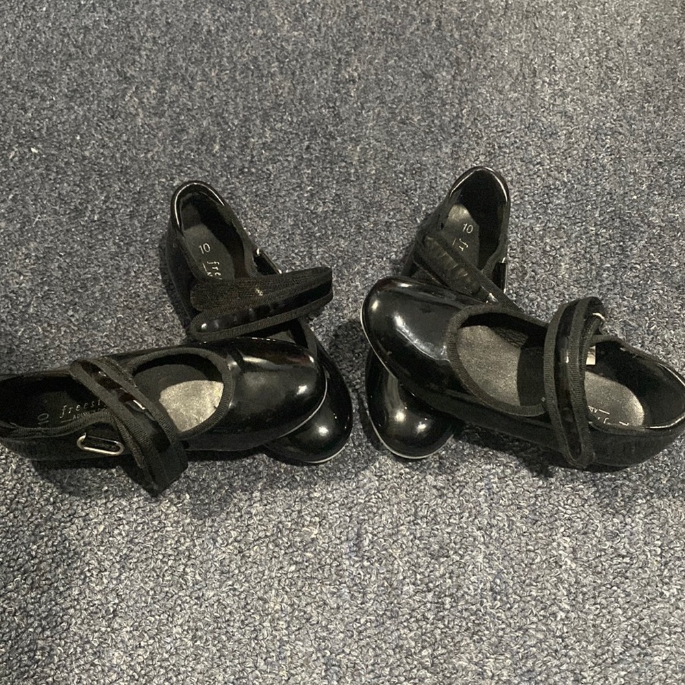 Size toddler (10) Tap shoes never worn outside 1 pair for $7 2 pairs for $15
